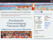 Tablet Screenshot of harmonie1865.com